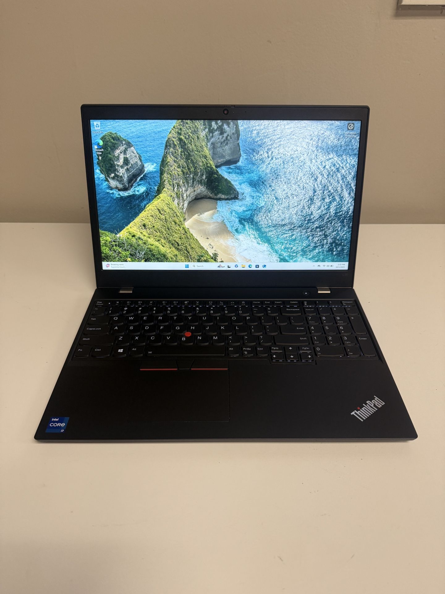 Lenovo ThinkPad L15 Gen 2 15” Laptop 2.8ghz Quad Core i7-1165G7 11th Gen 16gb RAM 512gb SSD Windows 11 Pro