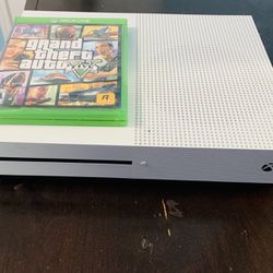 Xbox One S it has 1tb of storage comes with gta