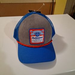 Men's Budweiser Trucker Hat Snapback Brand New 
