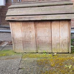 free wood dog house.  water tight