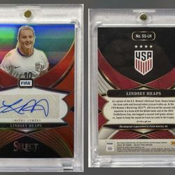 2024-25 Panini Select FIFA - Lindsey Heaps / Team USA - Select Signatures Prizm