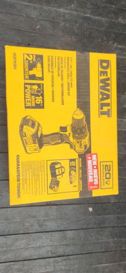 Dewalt drill with charger and battery new in box