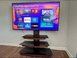 Black Glass TV Stand