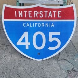 Retired Freeway Interstate Sign 405
