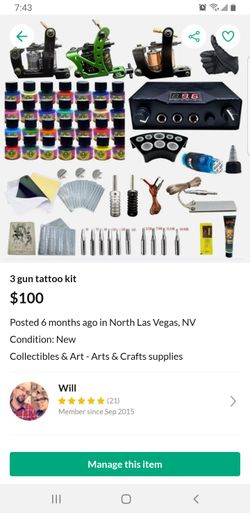 Brand New Tattoo Kit Sealed In Box