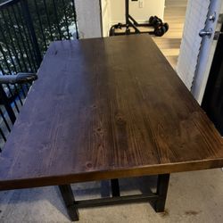 Solid Wood Dining Table Chairs Included