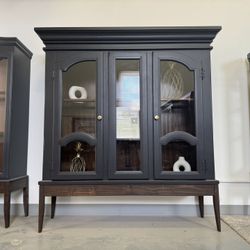 Modern Black Hutch (Delivery Available)
