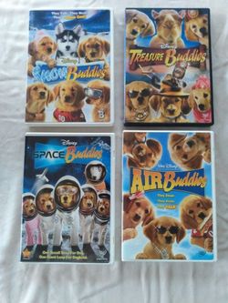 Christmas gift movies: Snow Buddies, Treasure Buddies, Space Buddies, and Air Buddies-  Disney DVD's