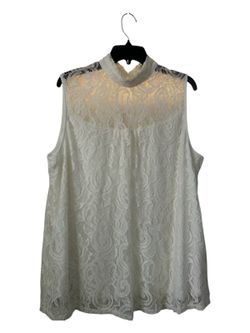 Women’s white lace top size xl
