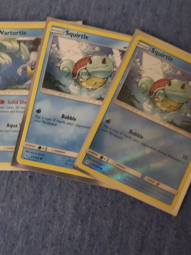 Pokemon Cards, Squirtle