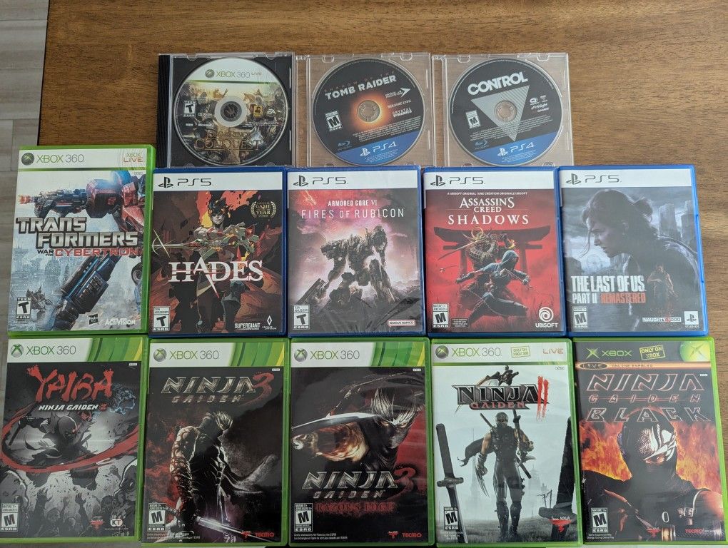 PS5 PS4 XBOX 360 Games
