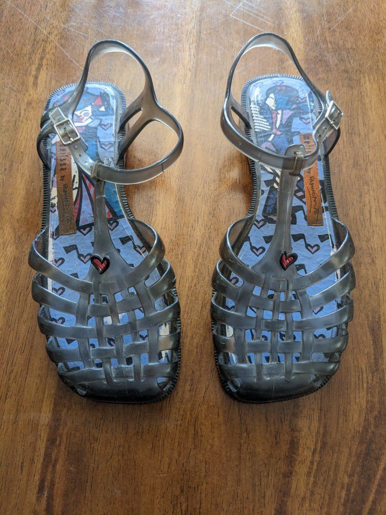 Vintage Adult Size 7 Jellies Sandals Melissa By Romero Britto. Pick Up Lemon Grove.