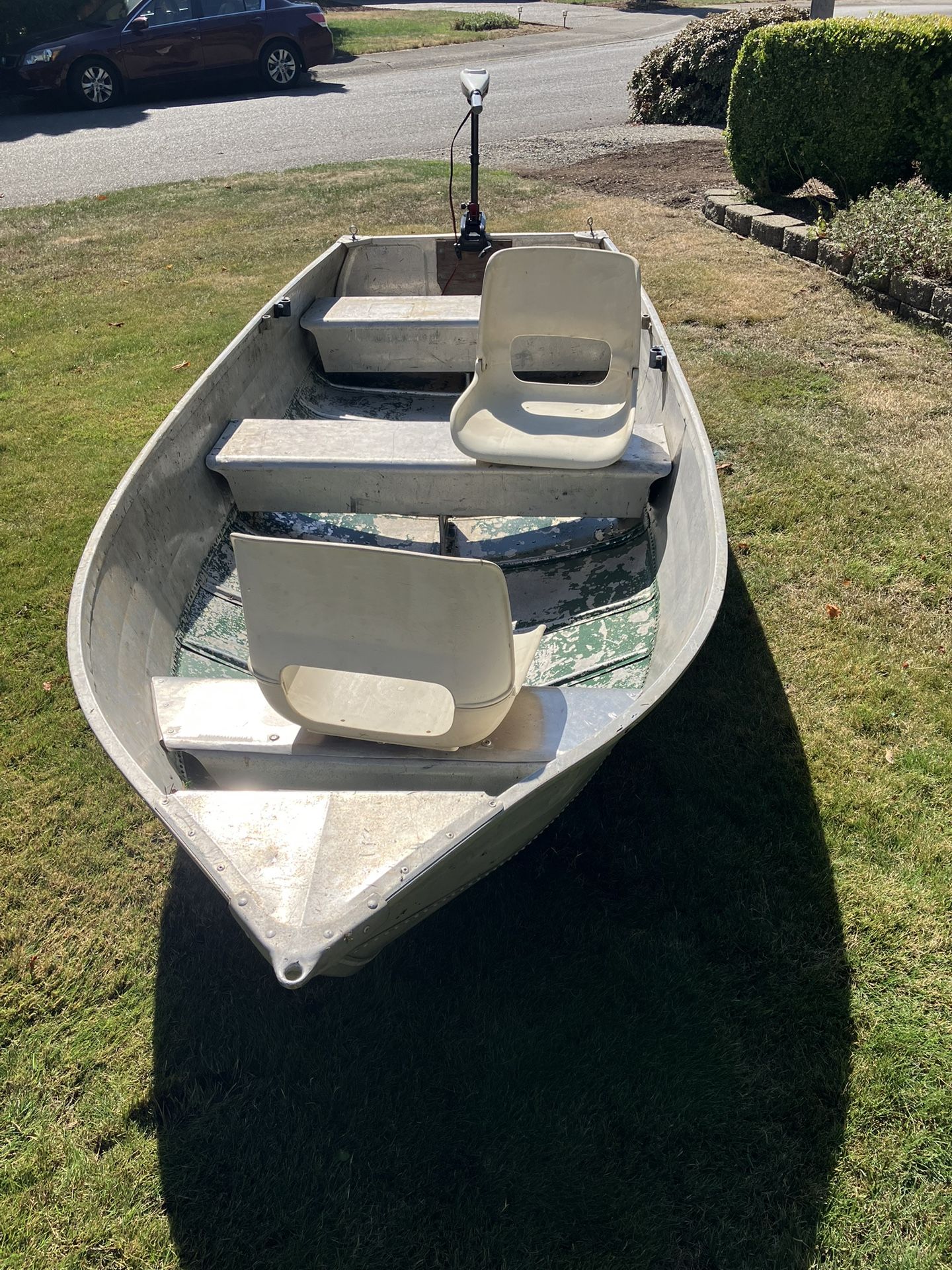 12’ Aluminum Boat And Motor 