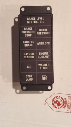 Vintage Rolls-Royce / Bentley Dashboard Warning Light Unit Panel Telltale Display