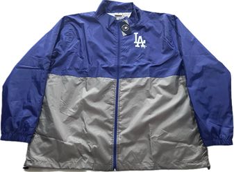 Fanatics Los Angeles Dodgers Full Zip Windbreaker Jacket Mens 4XLT 4XL Tall New