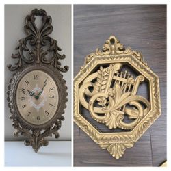 Vintage Syroco Music Plaque $10 Hollywood Regency 