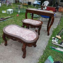 3 BEAUTIFUL  ANTIQUE  TABLES $40 FOR ALL 3