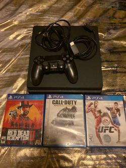 PS4 slim with games