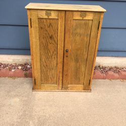 Antique Keen Kutter Oak Wall Cabinet
