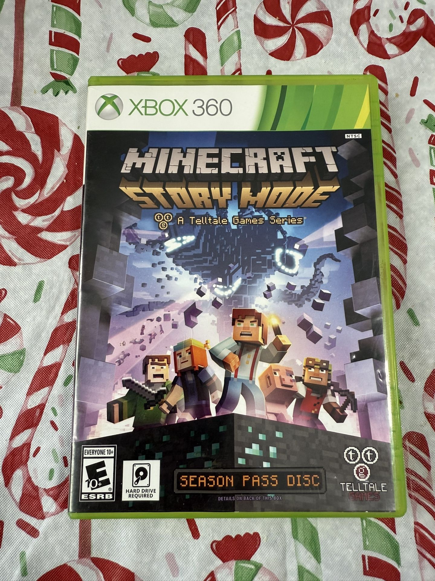 Minecraft: Story Mode - Season Pass Disc (Xbox 360, 2015) Video Game - Tested