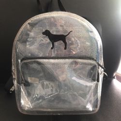 VS Pink Clear Backpack 