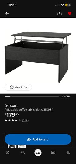 IKEA coffee table with storage