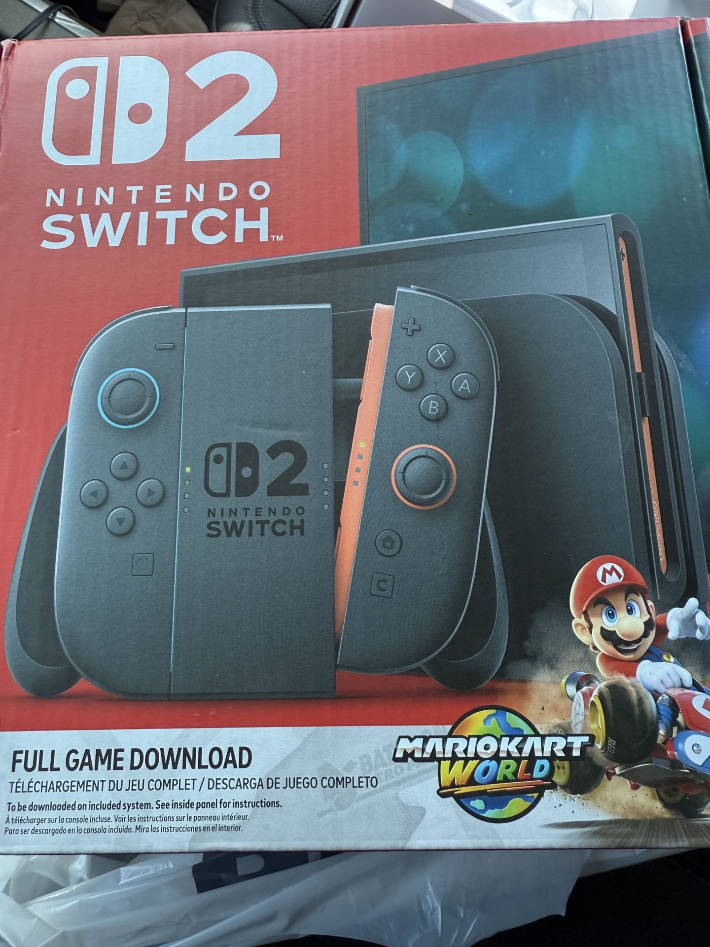 Brand new Nintendo Switch 2 Bundle w/ Mario Cart game.