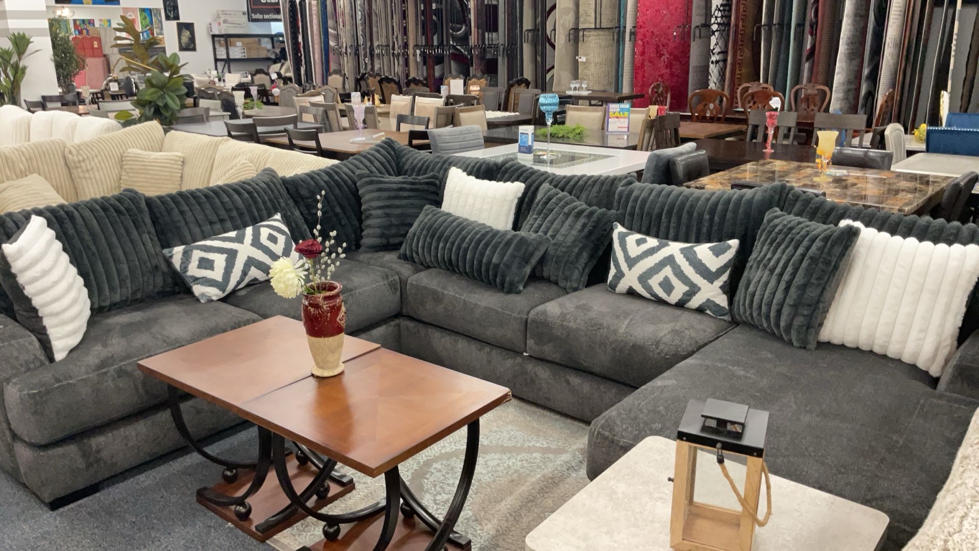 Nice Soft Corduroy Pillows Large Sectional $2499