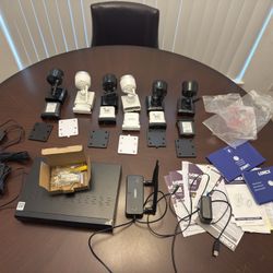 Lorex 1080p Outdoor Wireless Camera System, 6 Rechargeable Wire Free Battery Powered Cameras, 95ft Night Vision, 1TB HDD, No Monthly Fees LWF1080B-66