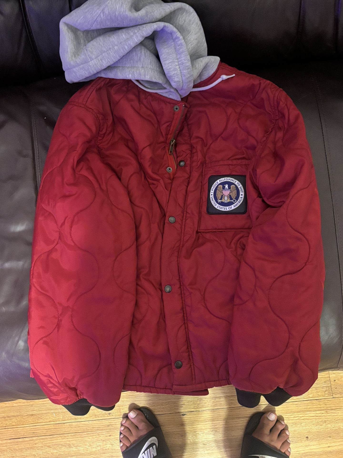 Supreme Quilted Liner Hooded Jacket