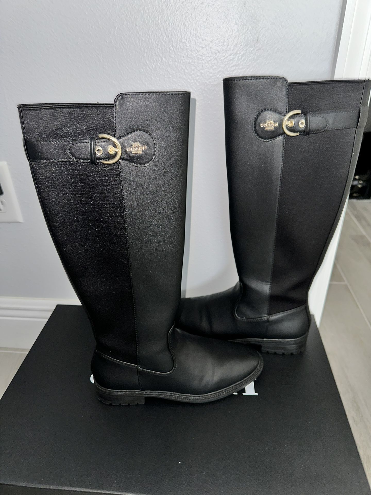Womens Coach Rider Boots Size 7