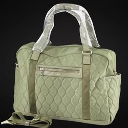 BELLA RUSSO Quilted Weekender Collection 18” Weekender Duffle with Pockets