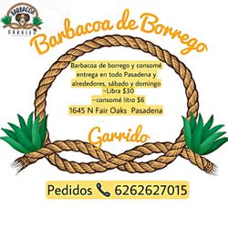 Barbacoa Garrido Sábados Y Domingos 