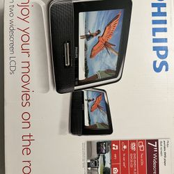 Philips 7 Inch Dual Screen car UDVD Player 