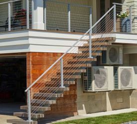 Cable Railing With Wood For Sale