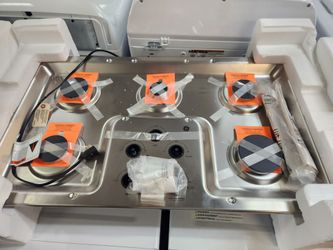 36 in. Gas Cooktop in Stainless Steel with 5 Burners including Power Boil Burners