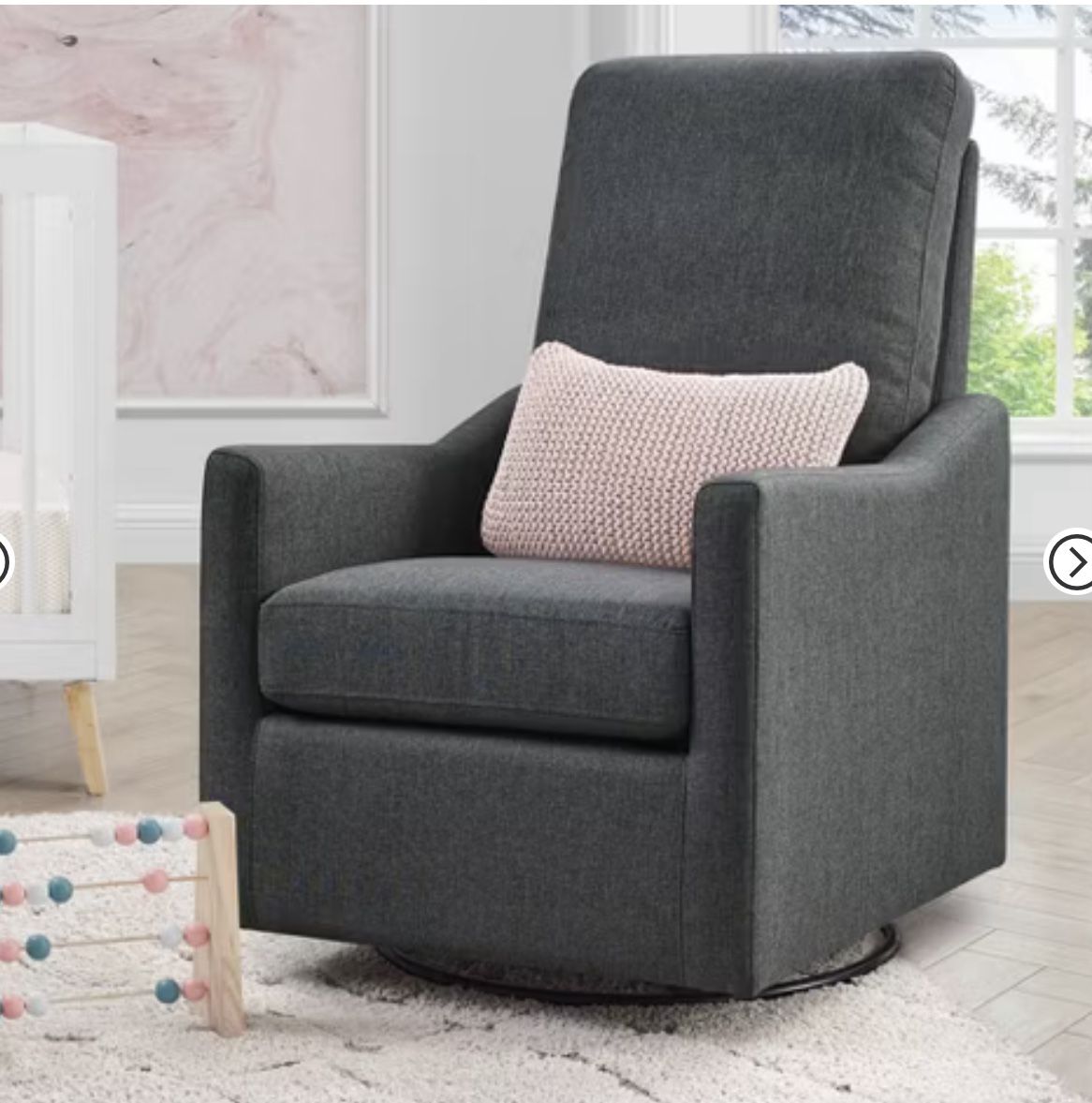 Delta Children Adley Nursery Glider Swivel Chair