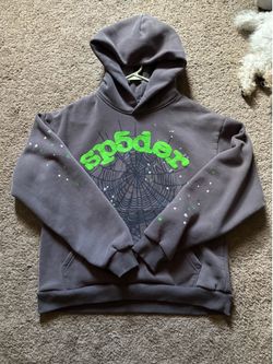 Green and gray spider hoodie
