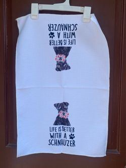 Schnauzer Kitchen Dish Towel Set