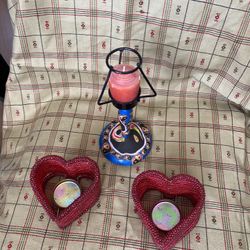 Candlefolders with candles