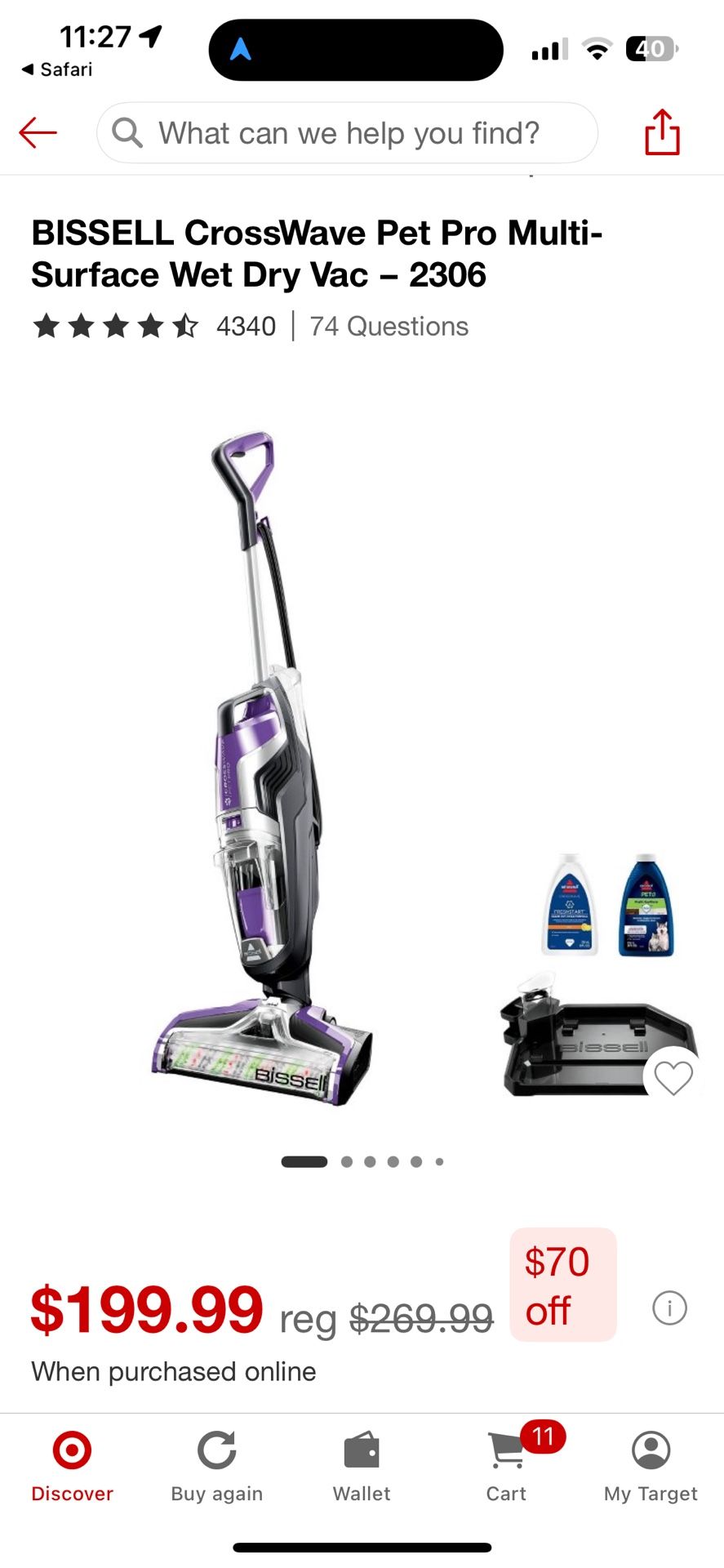 Crosswave Pet Pro By Bissell