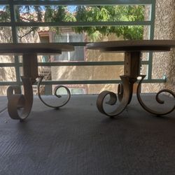 Marble End Tables/nightstands