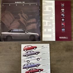 Subaru Lot of 3 Dealer Advertisements / Brochures 1(contact info removed) 1995 years