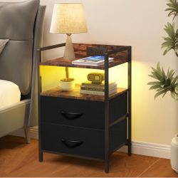 Nightstand with charging station