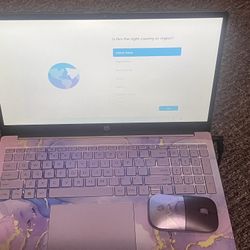 HP 15" Touch Laptop 128GB SSD Storage with MS365 & Mouse