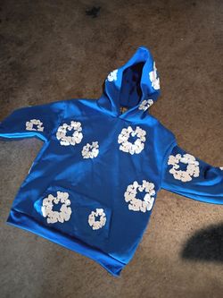 Denim Tears Cotton Wreath Hoodie Blue