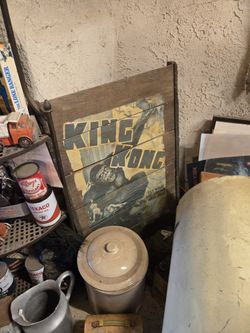 Wooden Made King Kong Sign  Really  Nice 