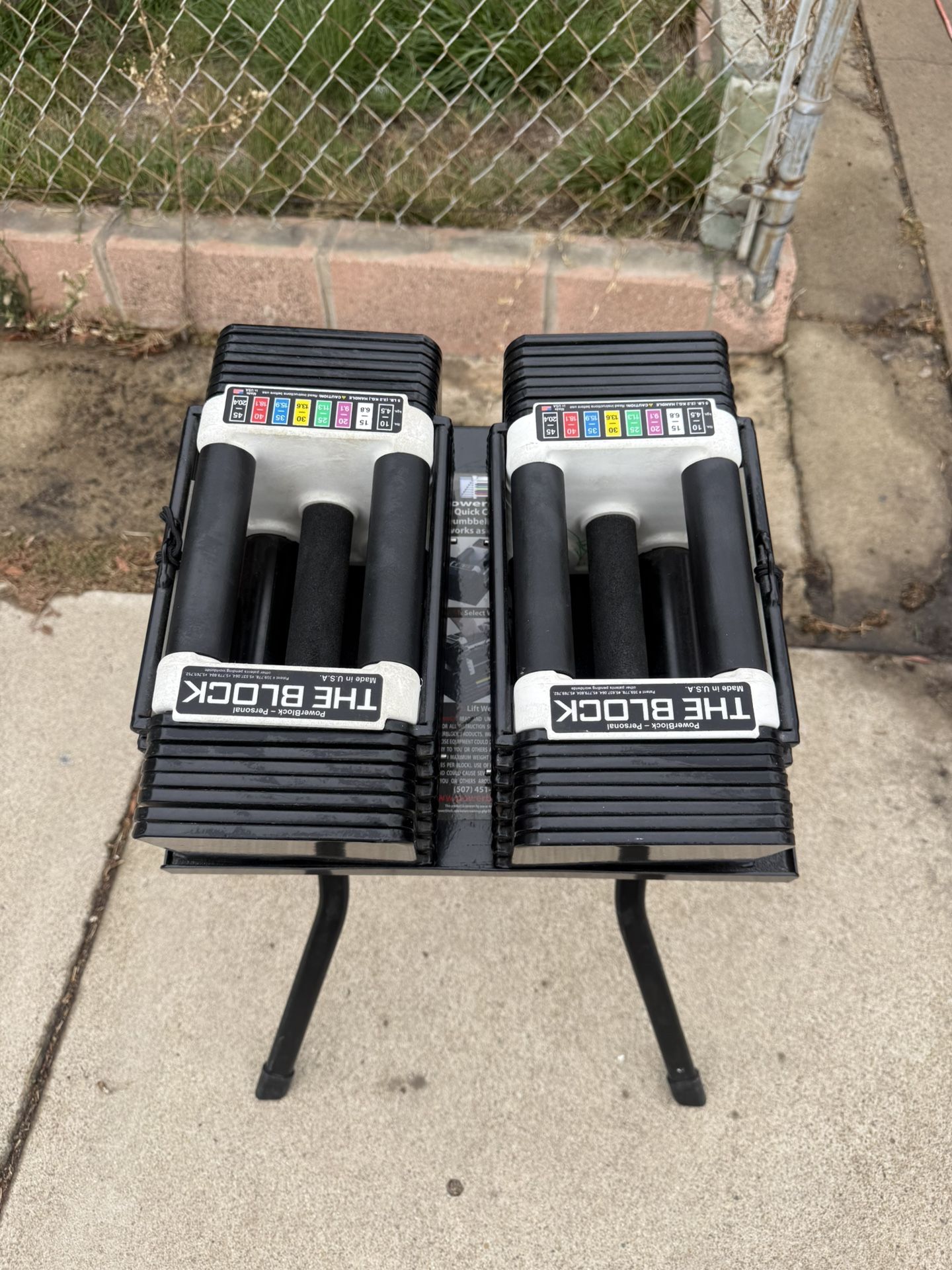 Power lock Dumbbell Weights