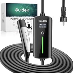 Portable Tesla Charger Level 1, 16A Adjustable Electric Car Charger Tesla Mobile Charger NACS Connector with NEMA 5-15 Plug, Total 16.4FT, Portable EV