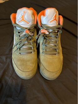 Jordan 5s olive